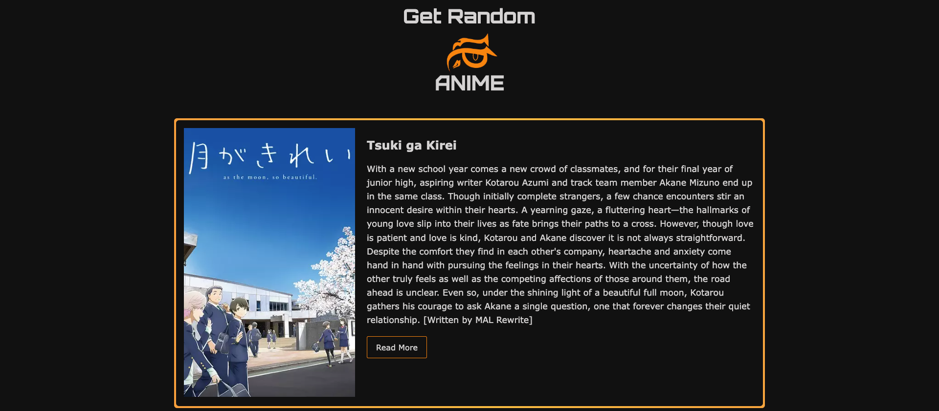 Get Random Anime